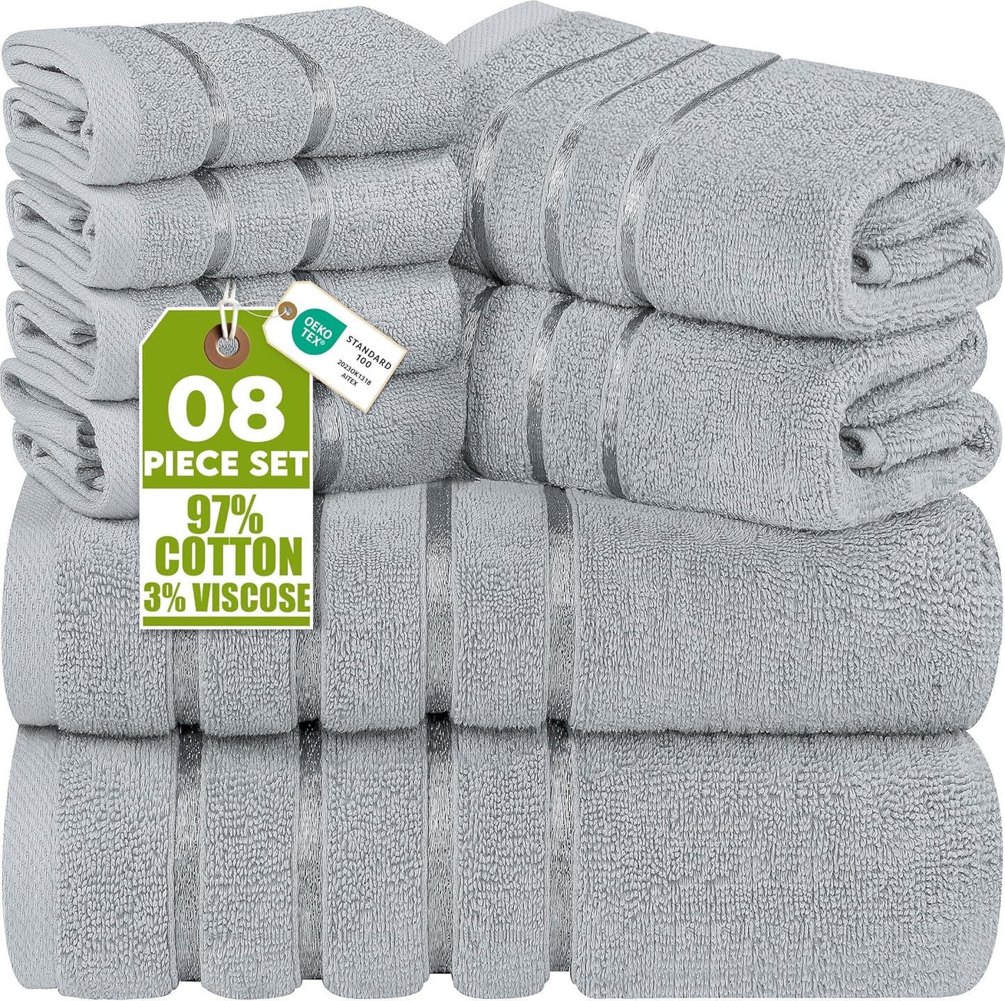 8pc Luxury Towel Set (Multiple Colours Available!)