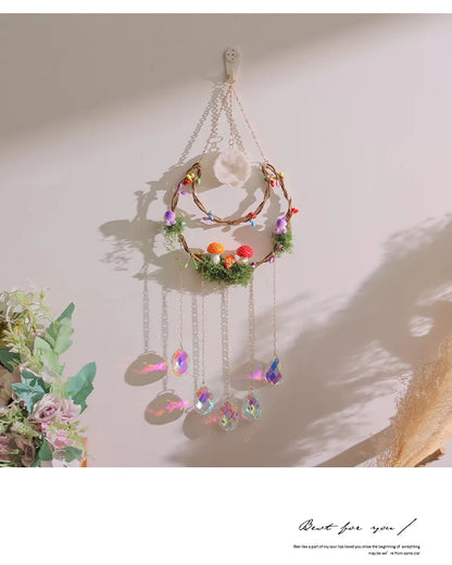 🍄 Agate Dreamcatcher Suncatcher Wind Chime 🍄