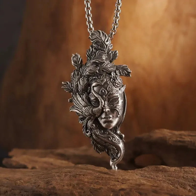 Masquerade Mask Necklace