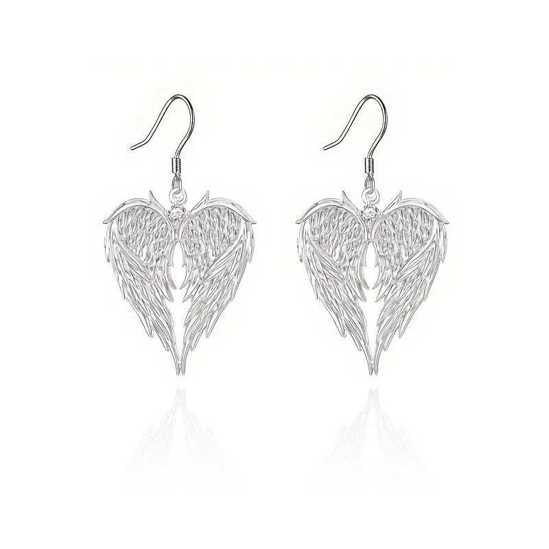 Angel Wings Necklace & Earring Set