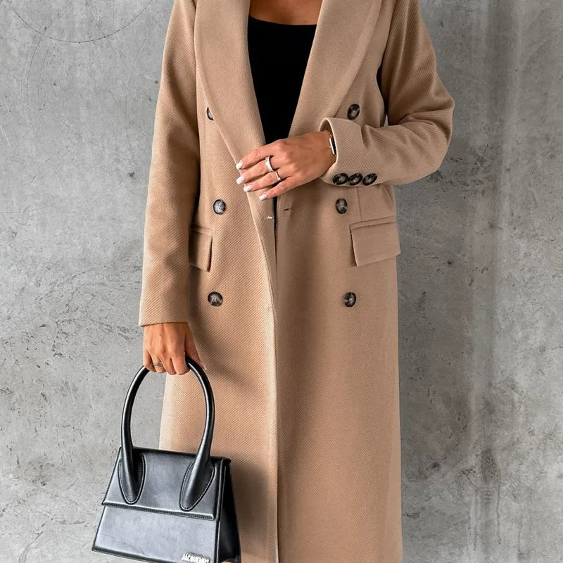 🧥🍂 Autumn/Winter Women’s Long Sleeve Woollen Coat 🍂🧥
