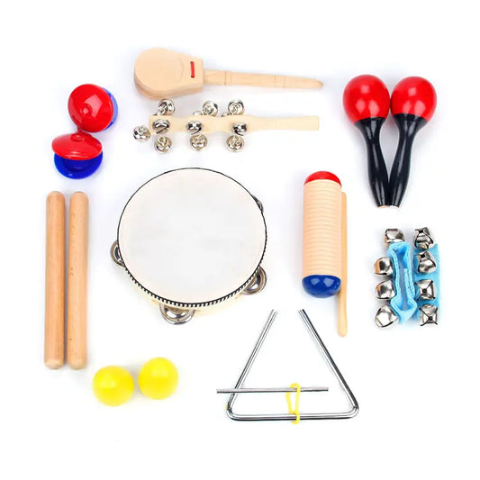 🎵✨ 16-Piece Wooden Musical Instrument Set ✨🎵