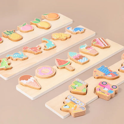 🦕🍓🚗🍰 Baby & Toddler Wooden Educational Toys 🍰🚗🍓🦕