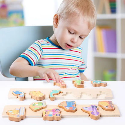 🦕🍓🚗🍰 Baby & Toddler Wooden Educational Toys 🍰🚗🍓🦕