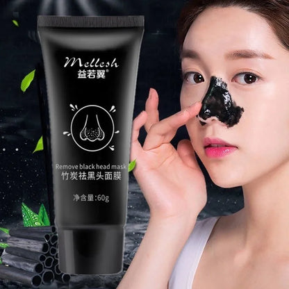 🖤 Bamboo Charcoal Blackhead Removal Mask – T-Zone Pore Cleansing Treatment (60g) 🖤