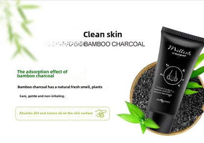 🖤 Bamboo Charcoal Blackhead Removal Mask – T-Zone Pore Cleansing Treatment (60g) 🖤