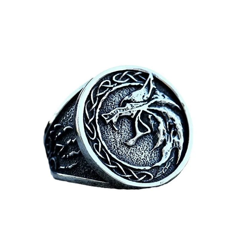 🐺⚔️ Nordic Viking Celtic Wolf Head Ring ⚔️🐺
