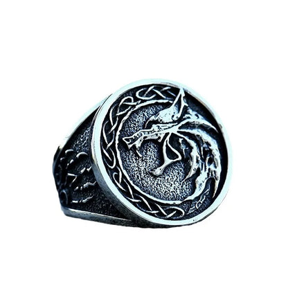 🐺⚔️ Nordic Viking Celtic Wolf Head Ring ⚔️🐺