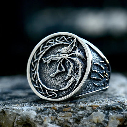 🐺⚔️ Nordic Viking Celtic Wolf Head Ring ⚔️🐺