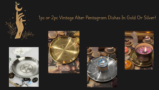 ⭐ Vintage Altar Pentagram Plates ⭐