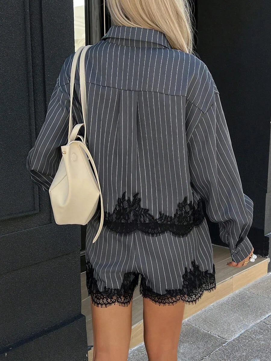 ❤️ 2pc Stripe Shorts Co-Ord Set ❤️