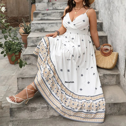 🤍 British Style Sleeveless V-Neck Strap Dress 🤍