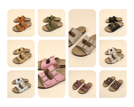 👡 Retro Cork Sliders 👡