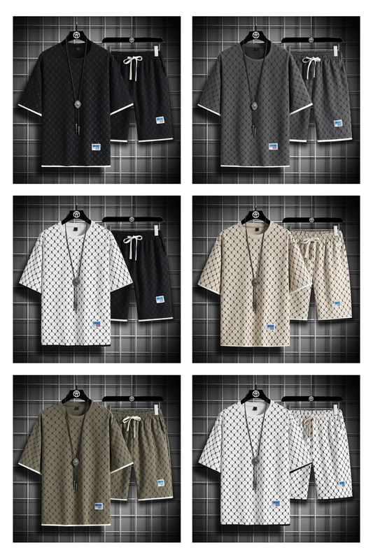 Men's Patterned Short Sets