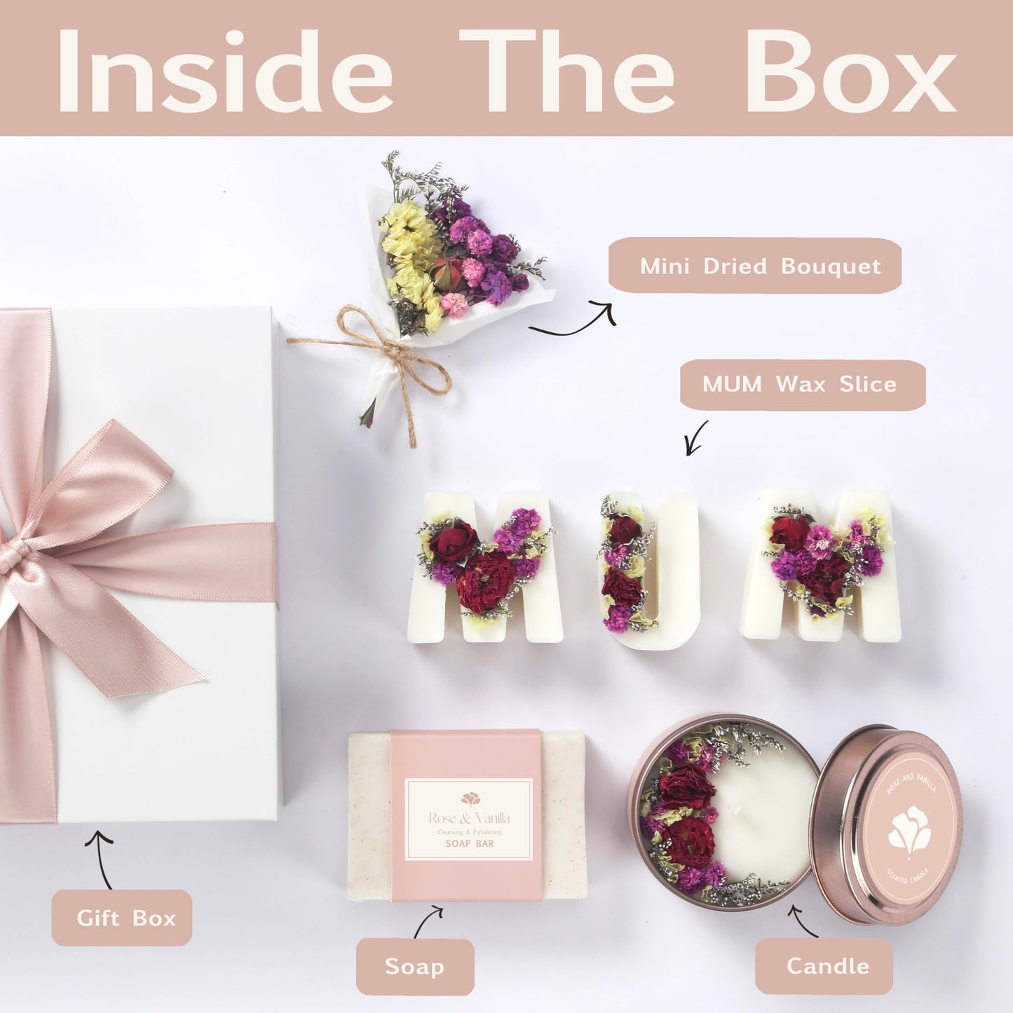 Spa Gift Basket for Mum Dutch Flower Fields Inspired Home Pamper Set