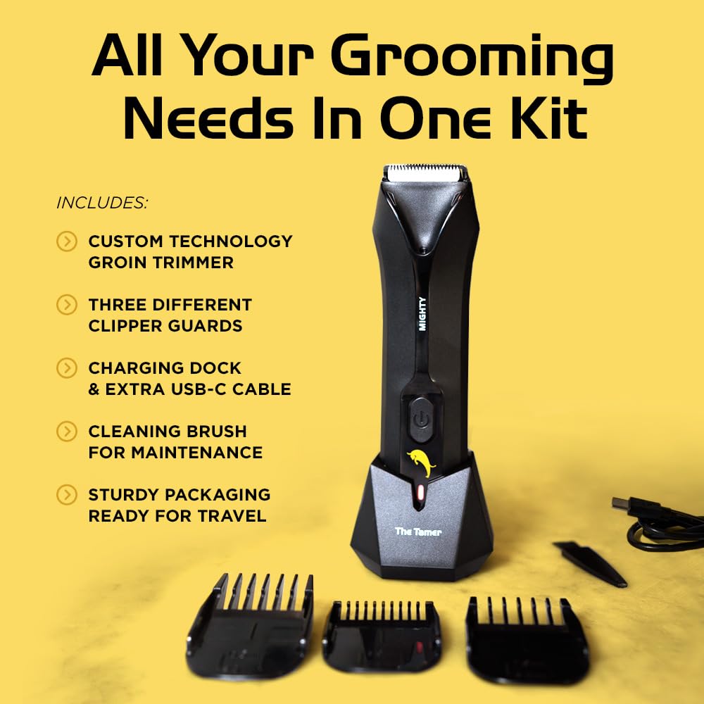 The Tamer Manscaper: Premium Waterproof Body Hair Trimmer for Men