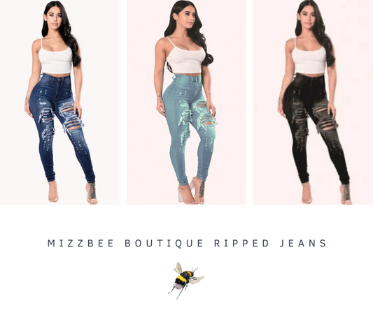 Ladies Ripped Jeans