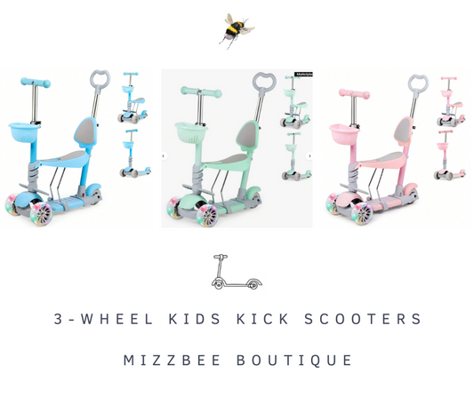 🛴 3-Wheel Kids Kick Scooters 5-in-1 Design 🛴