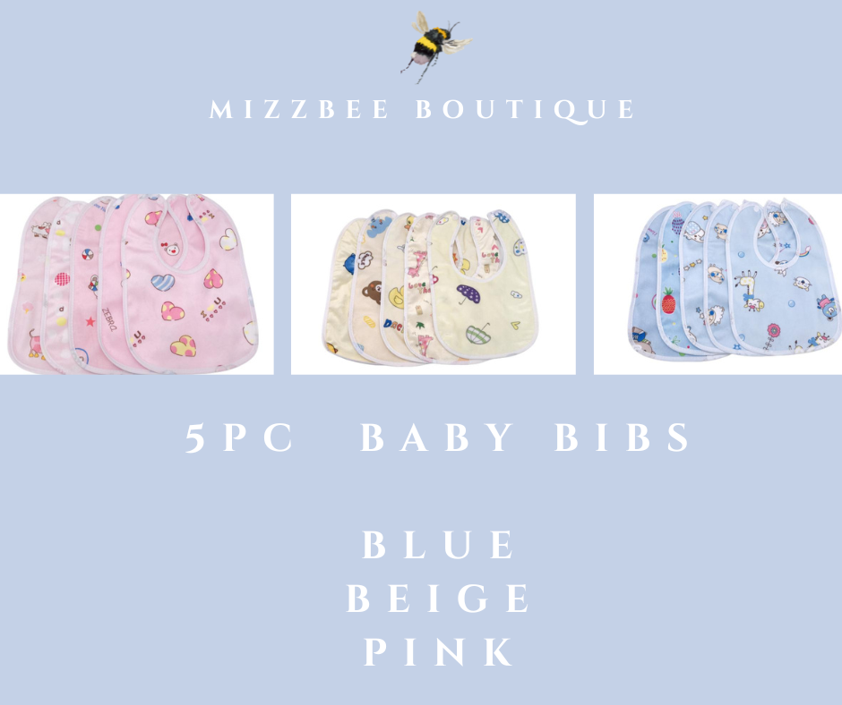 👶 5pc Baby Bibs Set 🍼