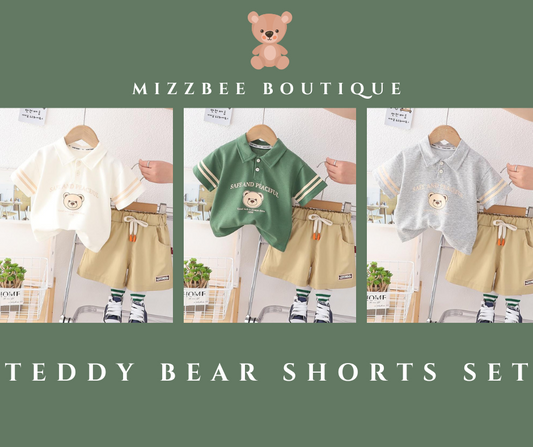 🧸 Adorable Teddy Bear Shorts Sets