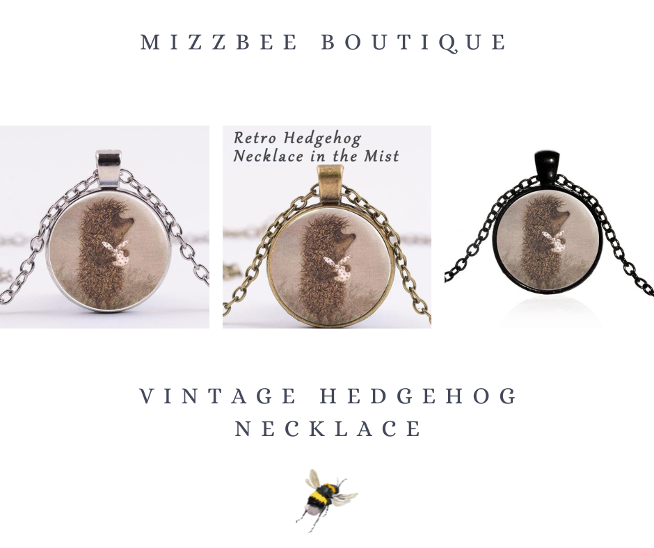 🦔 Vintage Lil' Hedgehog in the Fog Necklace 🦔