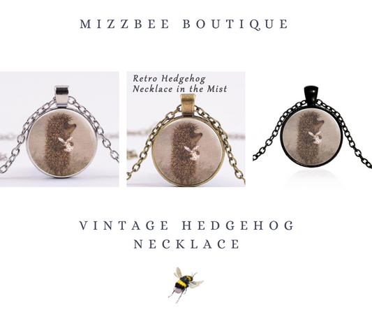 🦔 Vintage Lil' Hedgehog in the Fog Necklace 🦔