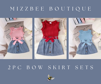 ☀️ 2pc Summer Girls Skirt Set ☀️