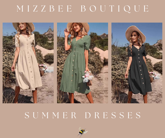 👗 Elegant Solid Colour V-Neck Midi Dress 👗