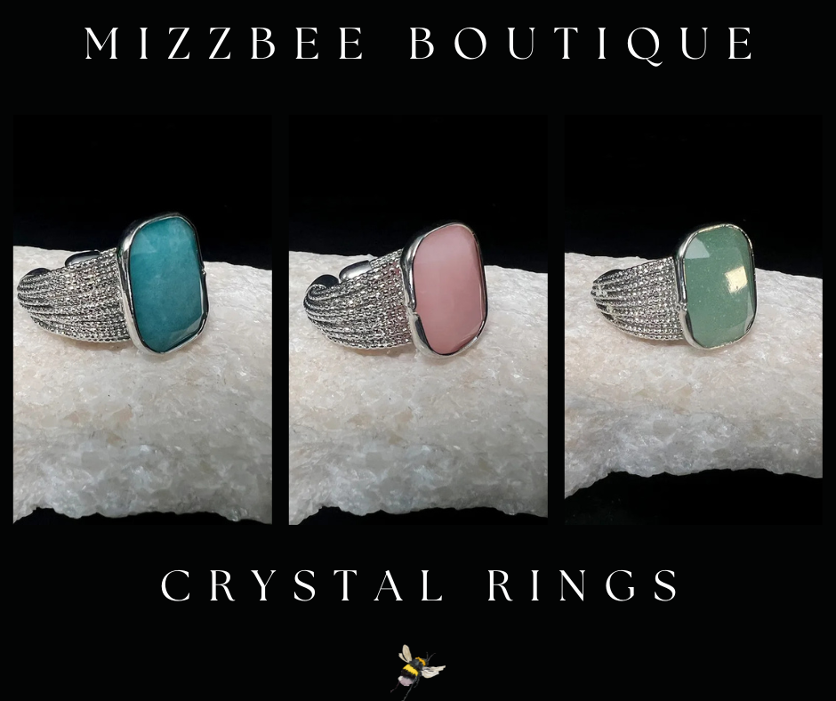 💍 Adjustable Crystal Rings 💍