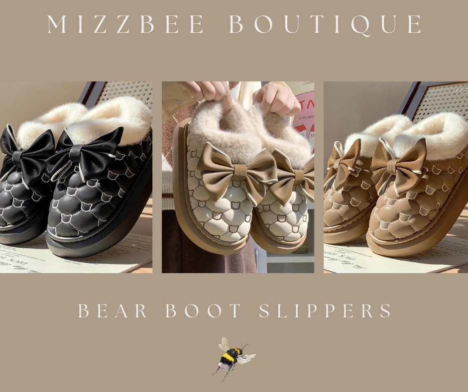 🐻 Bear Boot Slippers 🐻