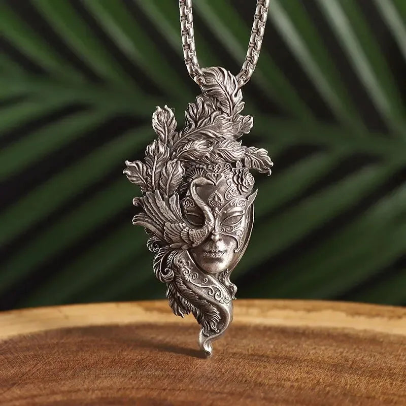 Masquerade Mask Necklace