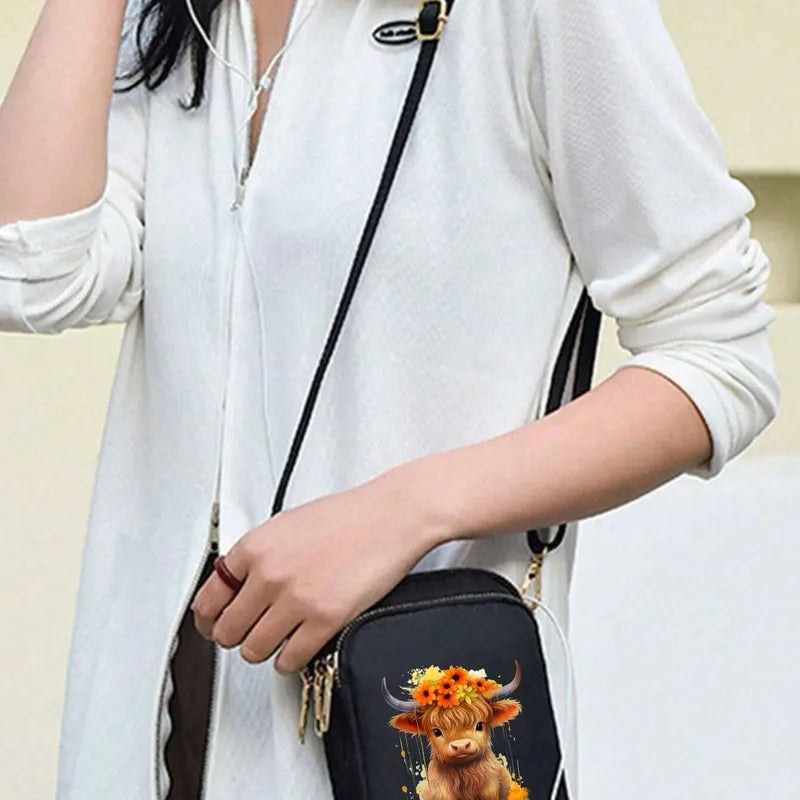 🐮 Highland Cow Mini Crossbody Bag 🐮
