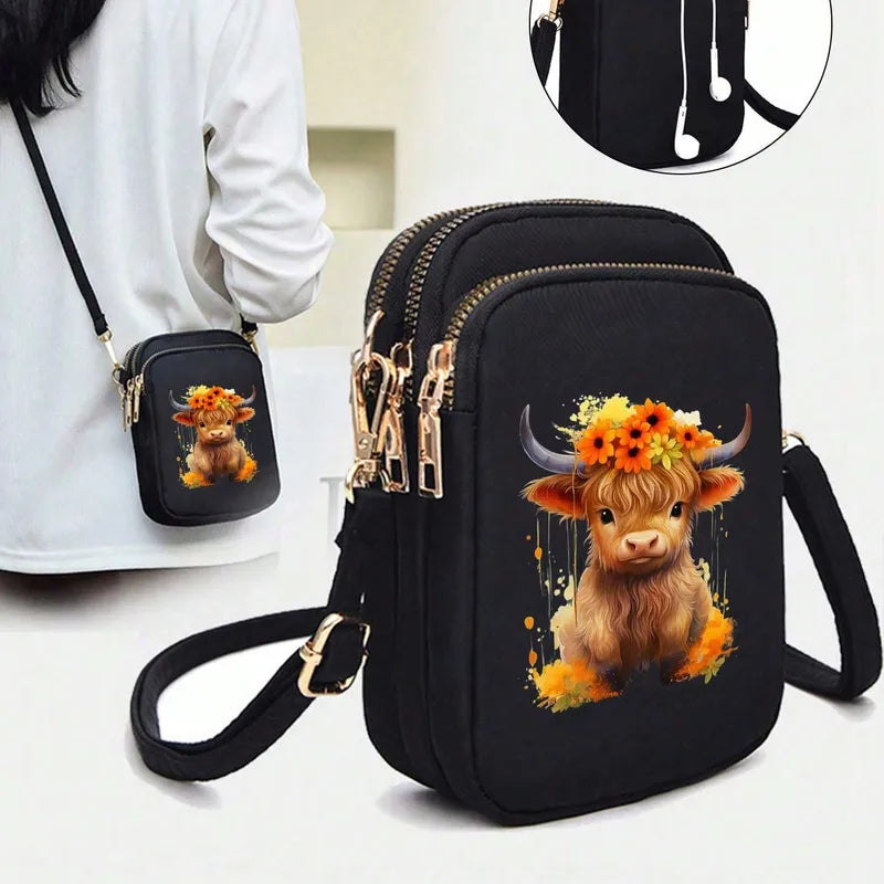 🐮 Highland Cow Mini Crossbody Bag 🐮