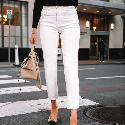 🤍 Casual White Full Length Jeans 🤍