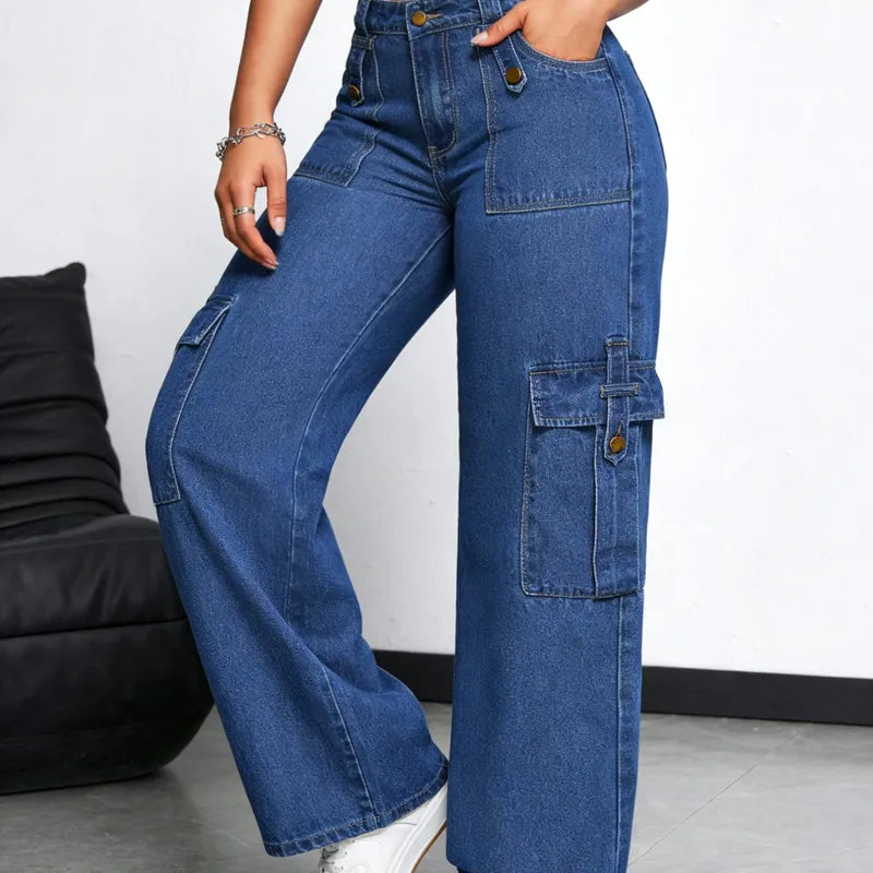 👖 Casual Full Length Combat Style Jeans 👖