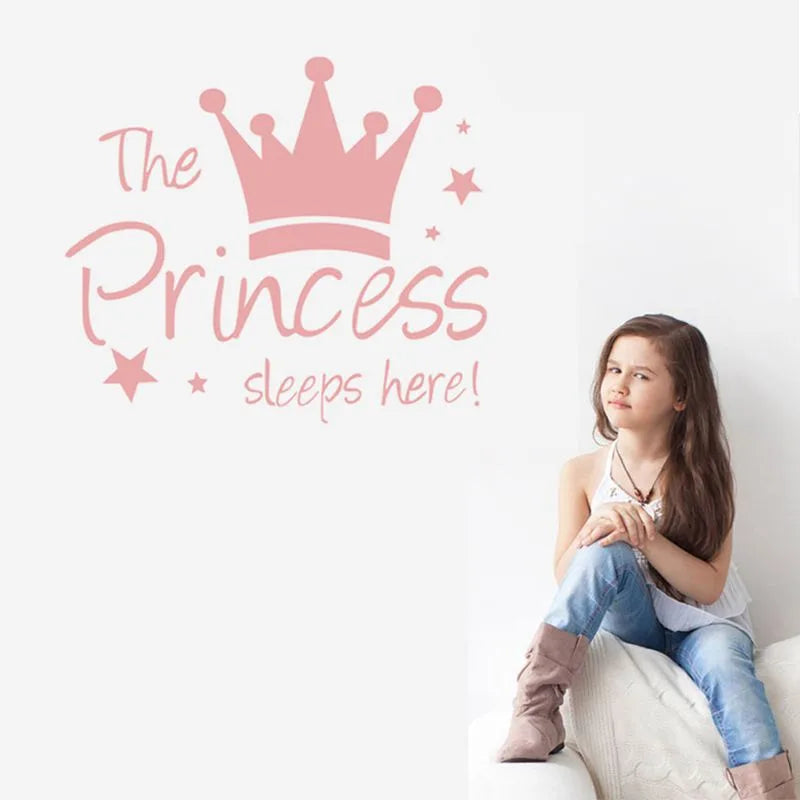 👑 The Princess Sleeps Here Wall Sticker 👑