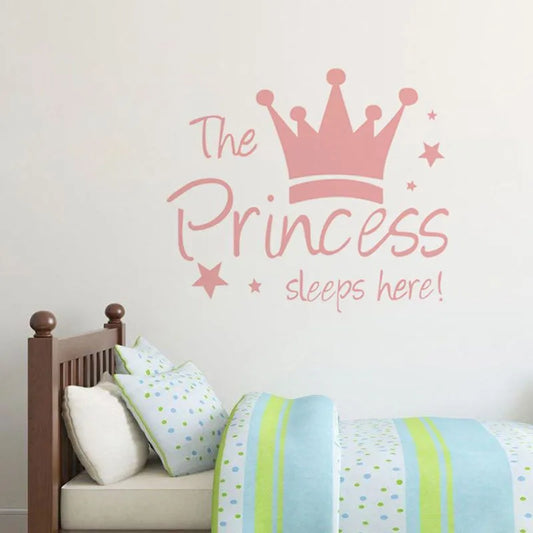 👑 The Princess Sleeps Here Wall Sticker 👑