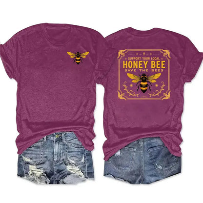 🐝 Support Your Local Honey Bee T-Shirt (10 Colour Options!) 🐝