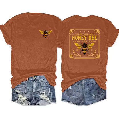 🐝 Support Your Local Honey Bee T-Shirt (10 Colour Options!) 🐝