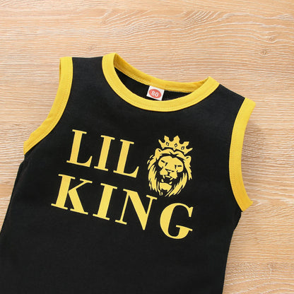 🦁👑 Lil' King Lion Shorts Set 👑🦁