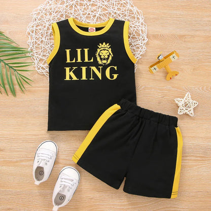 🦁👑 Lil' King Lion Shorts Set 👑🦁