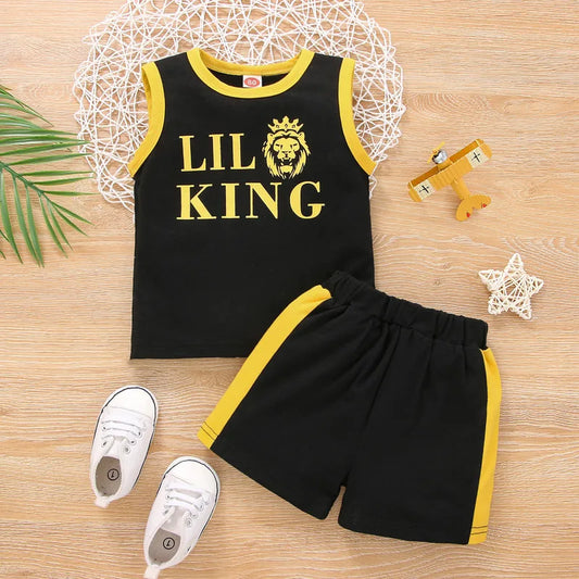 🦁👑 Lil' King Lion Shorts Set 👑🦁