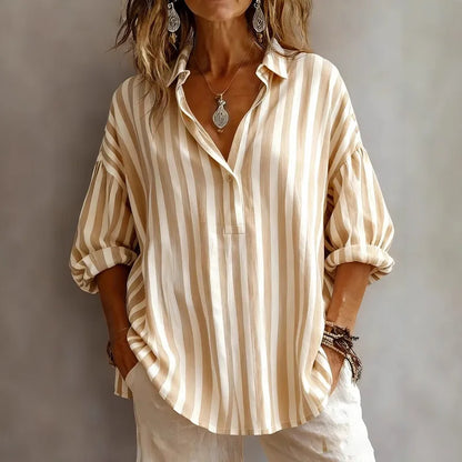 🌸 Casual Stripe Long Sleeve Shirt 🌸