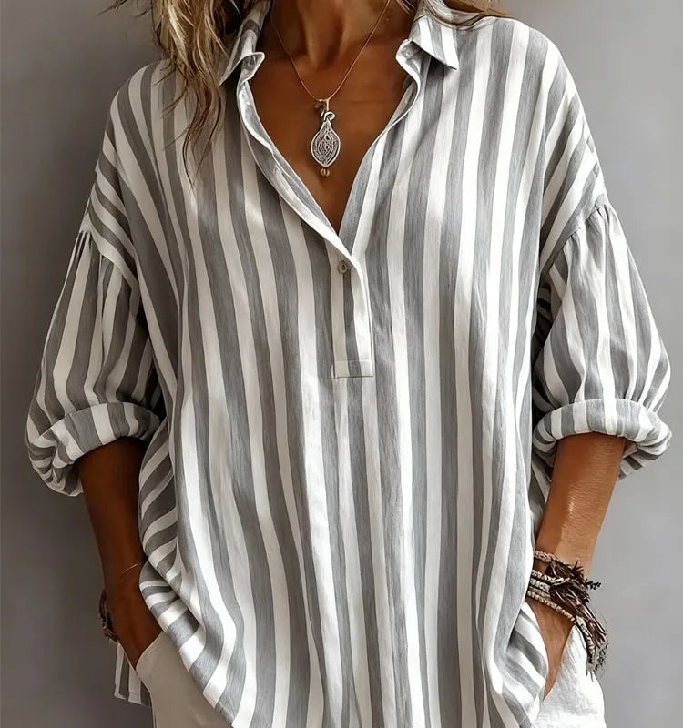 🌸 Casual Stripe Long Sleeve Shirt 🌸