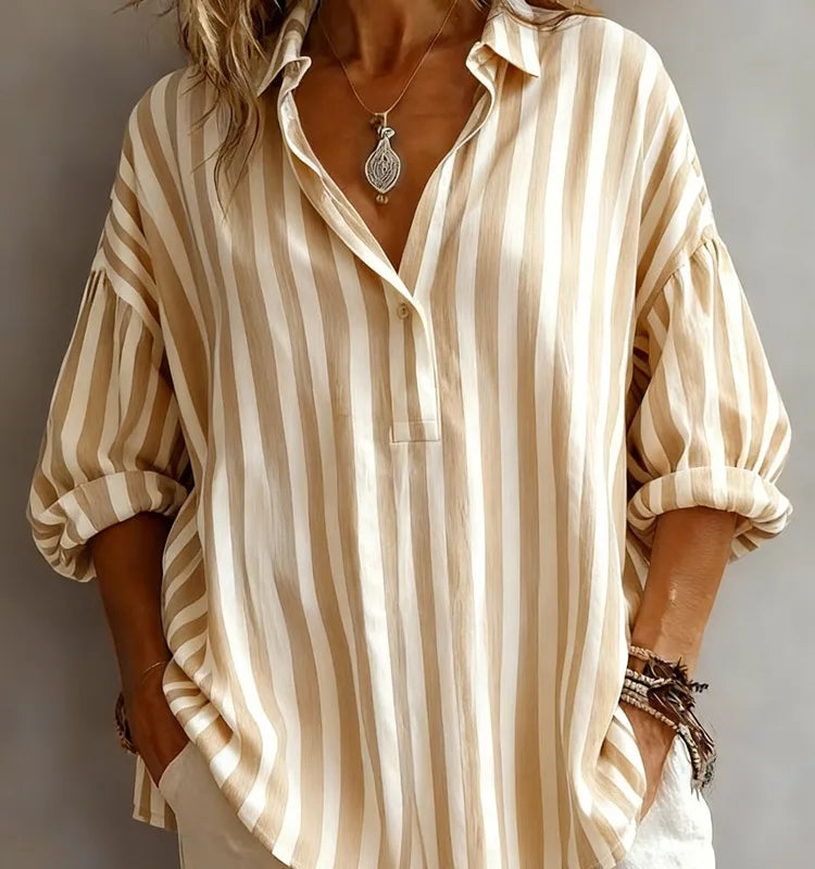 🌸 Casual Stripe Long Sleeve Shirt 🌸