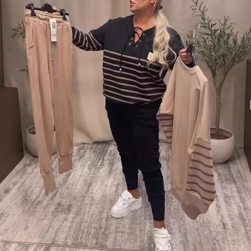 ✨ Casual Striped 2-Piece Lounge Set ✨