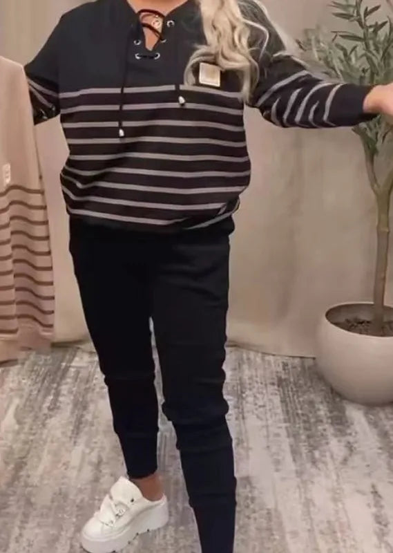 ✨ Casual Striped 2-Piece Lounge Set ✨