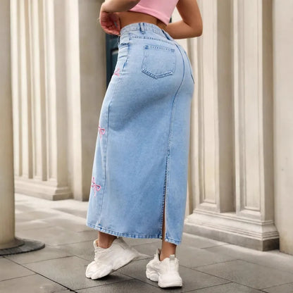 🎀 Casual Summer Bow Tie Denim Skirt 🎀