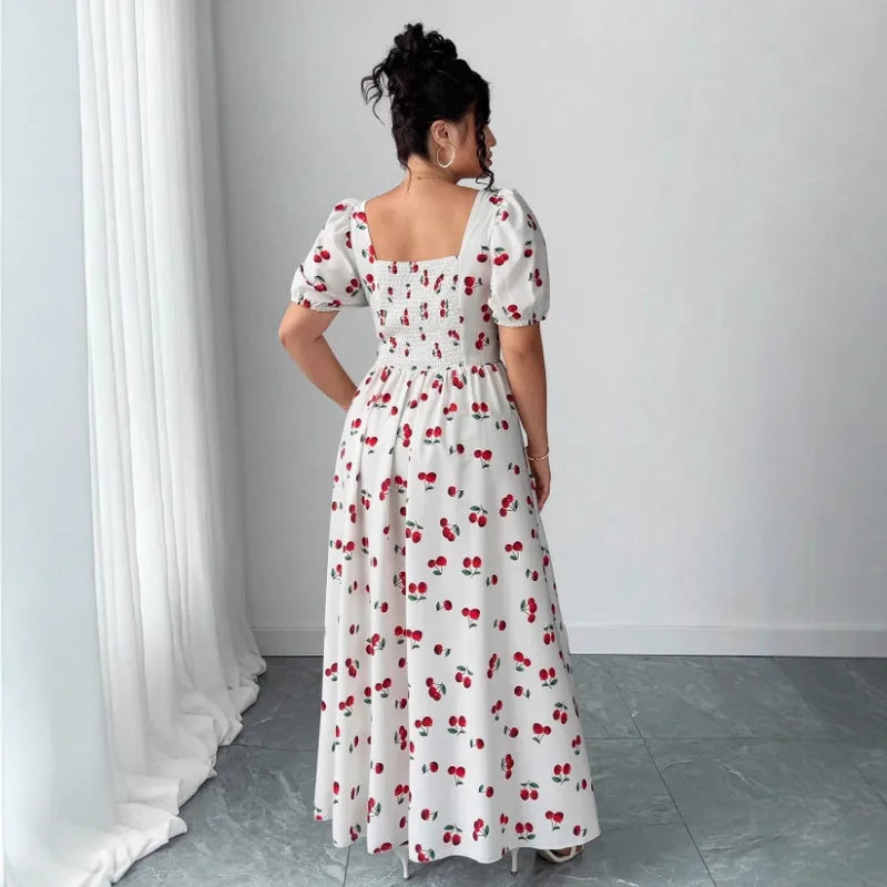 🍒 Cherry Print Dress (7 Colour Choices!) 🍒