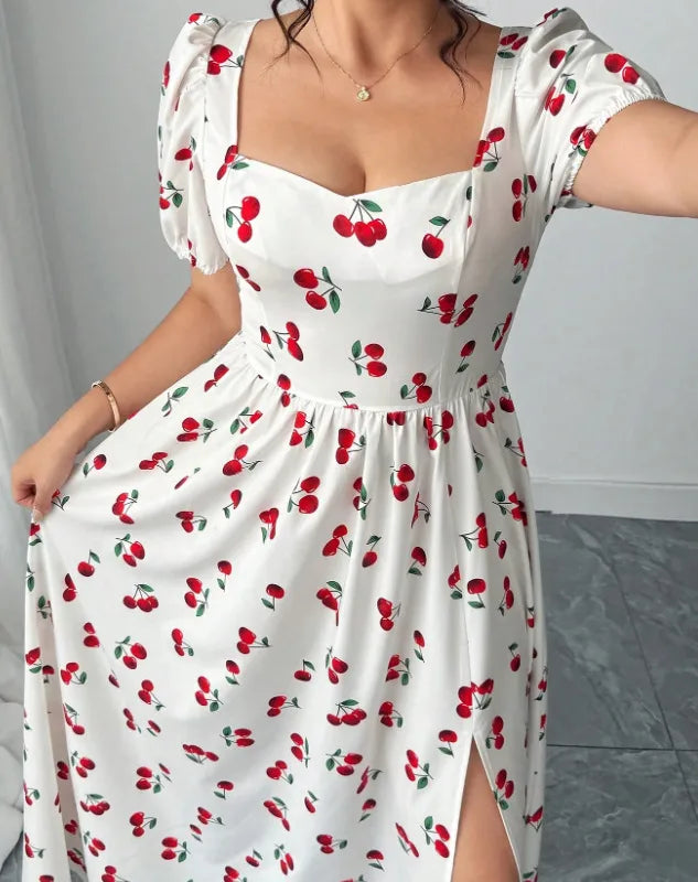🍒 Cherry Print Dress (7 Colour Choices!) 🍒